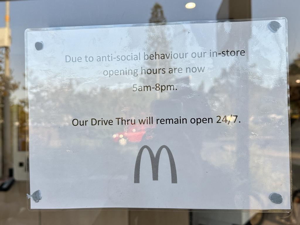 The sign at Coolum Mcdonald’s.