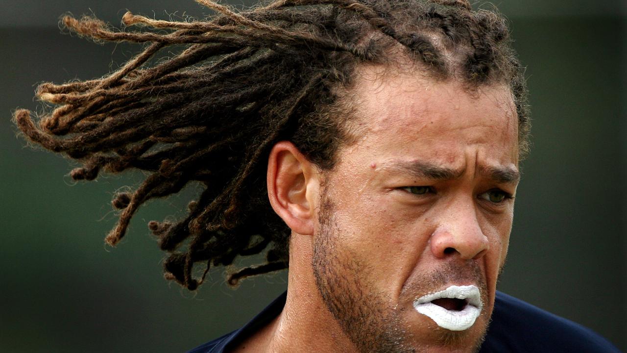 ICC World Cup Cricket in the West Indies - Australian cricketer Andrew Symonds with his hair at training