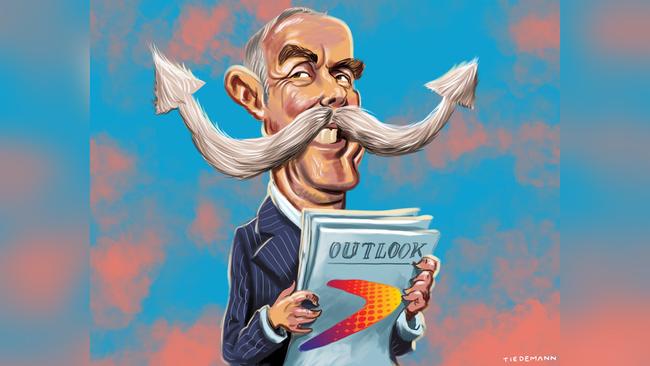 AustralianSuper CEO Ian SIlk. Illustration: John Tiedemann.