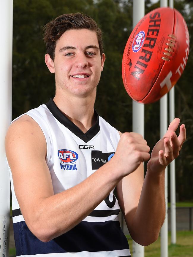 St Kilda could be the big winners out of the draft by picking up players who slip out of the top five, including the midfielders with star power it needs. Nick Coffield could be one of those, who can play midfield and halfback. Picture: Josie Hayden