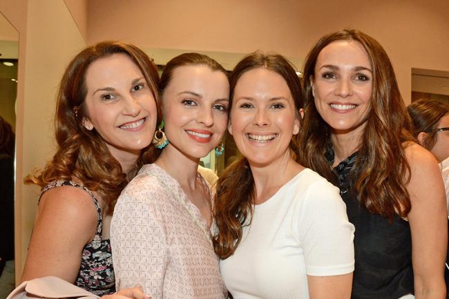 Savannah Hassum, Natasha Pruchniewicz, Erin Gallienne and Natalie Gruzlewski at opening of Homebodii store, Pacific Fair, Broadbeach. Picture: Regina King