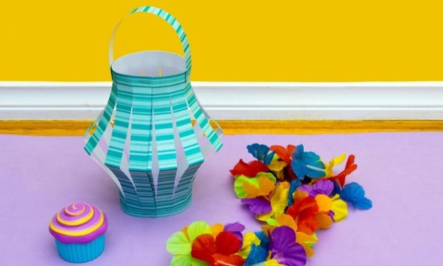 Paper crafts for kids: how to make an easy paper lantern