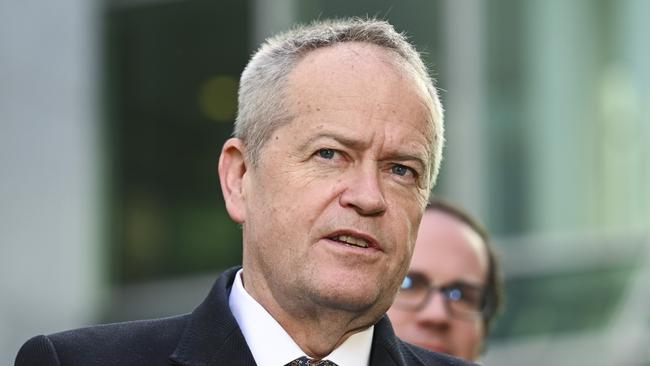 Former party leader Bill Shorten said there had been nothing but support from other members of the caucus who were ‘giving her space’. Picture: NewsWire / Martin Ollman