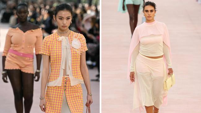 A model presents a creation by Chanel for the Women Ready-to-wear Spring-Summer 2025 collection as part of the Paris Fashion Week, in Paris on October 1. Picture: Bertrand Guay/AFP