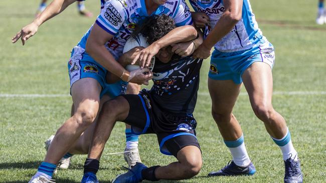 U15s boys Koori Knockout grand final, Mindaribba Warriors vs Campbelltown Ghosts. Picture: Andrea Francolini