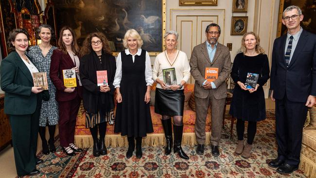 The Queen hosted the Booker Prize reception with short-listed authors at Clarence House. Picture: AFP