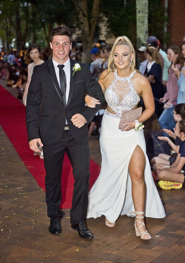 ( From left ) Cory Paix and Abbie Batzloff. Picture: Nev Madsen