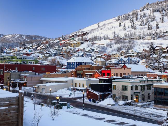 Winter in Park City, Utah, USA.