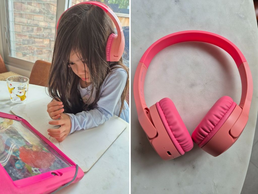 Belkin SoundForm Mini Kids Wireless Headphones with Built in Microphone. Picture: Stephanie Yiptonies