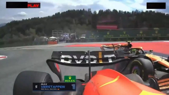 Max Verstappen and Lando Norris collide in wild moment during the Austrian Grand Prix