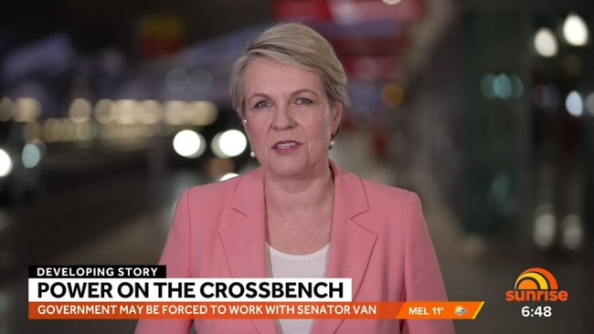 Ms Plibersek defended the changes as “good policy”. Picture: Supplied / Channel 7