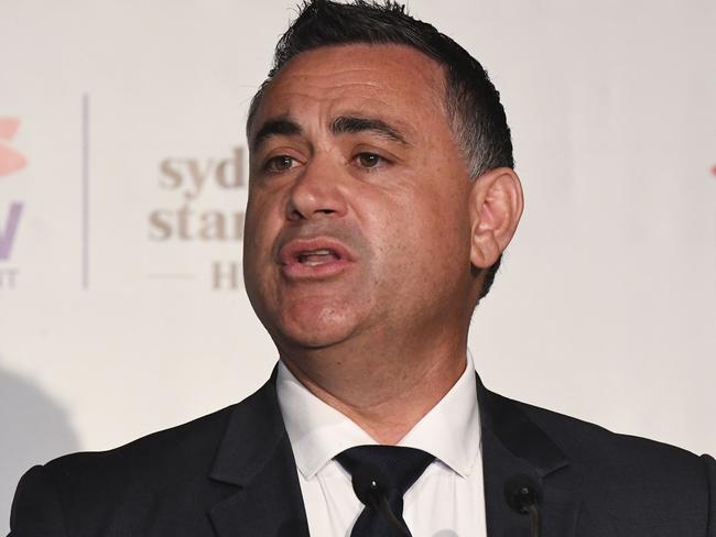 Deputy Premier John Barilaro will introduce the bill with Environment Minister Gabrielle Upton. Picture: AAP Image/Peter Rae