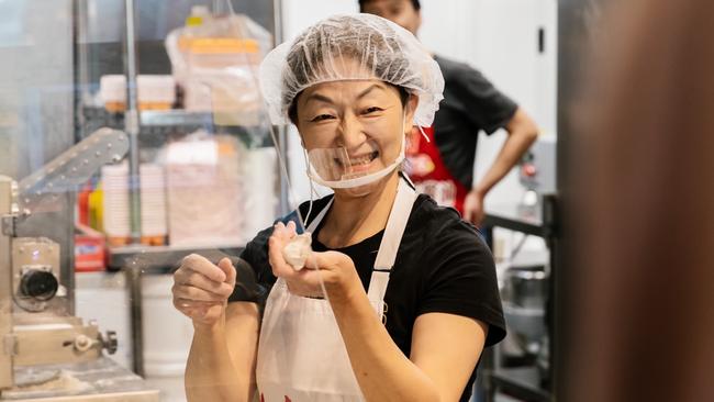 Supplied Editorial Making dumplings at Dumpling City, Adelaide