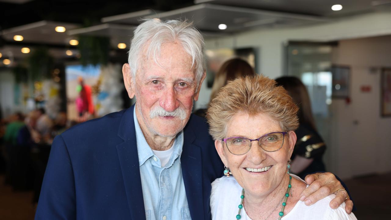 Keith Hookway and Glenda Clarke at the Surfers Paradise Surf Life Saving Club Centenary Season Launch for Gold Coast at Large. Picture, Portia Large.