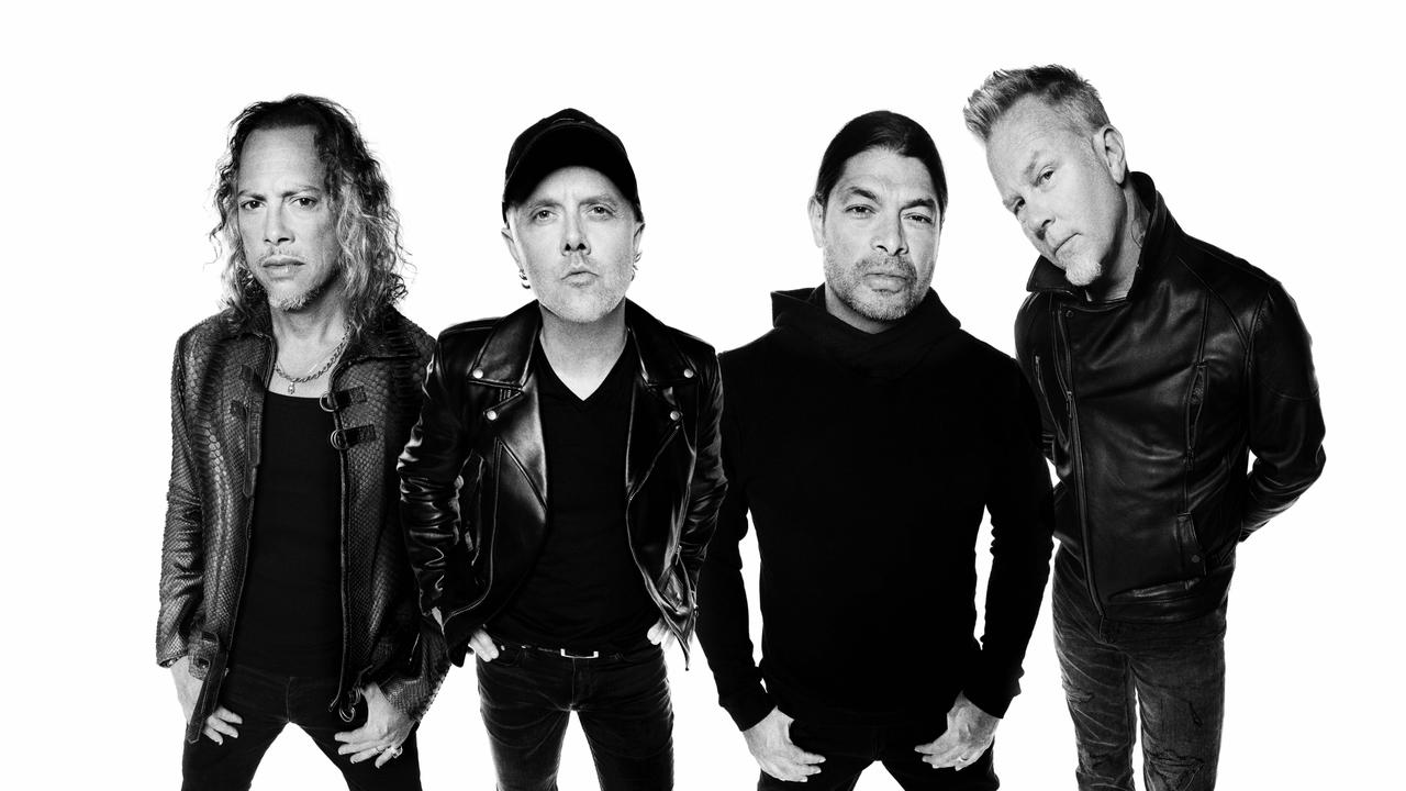 Fans are sending their support to Metallica frontman James Hetfield (far right) today.