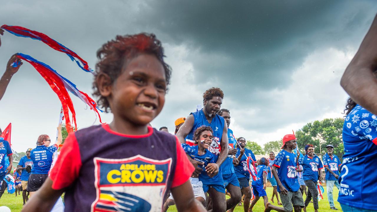 The Tiwi Islands 2020-2021 Grand Final. The Imalu Tigers take on the Walama Bulldogs on Bathurst Island. Photograph: Che Chorley