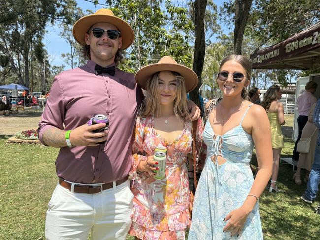 Racegoers at the Torbanlea Picnic Races.