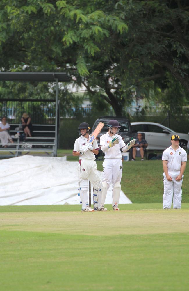 James Nelson. AIC First XI cricket between St Peters Lutheran College and St Laurence’s College. Saturday February 10,2024.