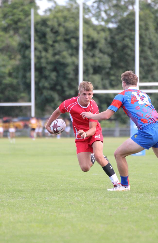 Ballymore Cup rugby action at the Albany Creek Brumbies Junior Rugby Union Club on Friday, April 12, 2024.