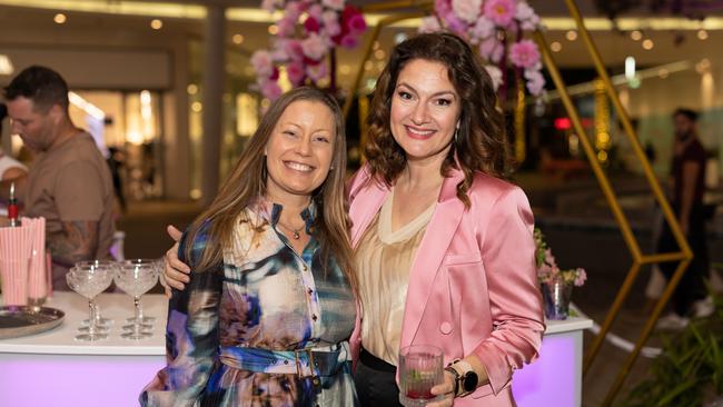 Elicia Doty and Ana Mujezinovic at the Victoria's Secret Queensland Flagship Store Opening at Pacific Fair. Photo: Celeste Humphrey