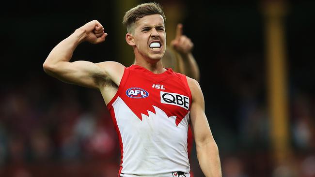 Jake Lloyd was rewarded for a stunning season with the Swans best and fairest award. Picture: Phil Hillyard