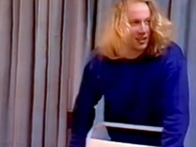 Police interviews ... Martin Bryant could barely hide his excitement over the number of dead and injured. Picture: Channel Seven/Sunday Night