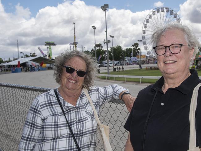 Carol Frost, Denise Martin Mildura Show 2024. Picture: Noel Fisher