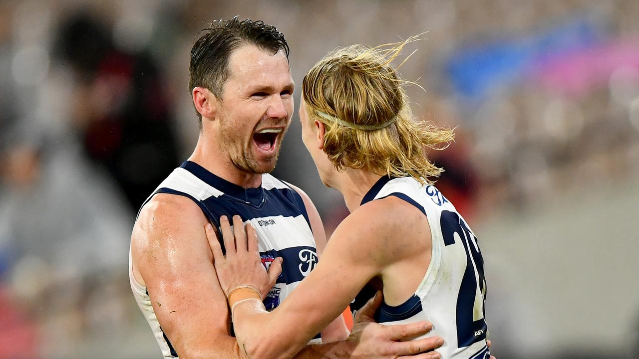 Patrick Dangerfield has signed on until the end of 2026. Picture: Josh Chadwick/AFL Photos/via Getty Images