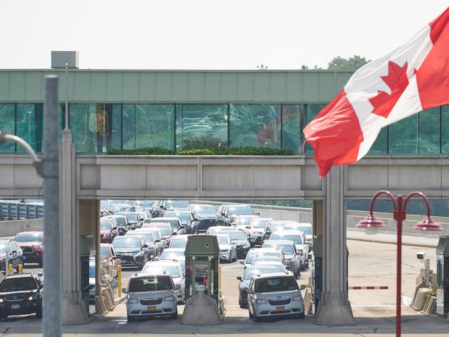 The US-Canada border will reopen to fully vaccinated non-essential travellers. Picture: AFP