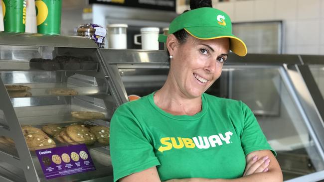 GCB Subway Manager Nicole Berry was glad to see the business boost after a slow couple of weeks. Picture: Kirstin Payne