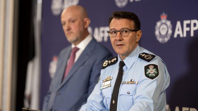 AFP Commissioner Reece Kershaw and ASIO Director-General Mike Burgess. Picture: Supplied