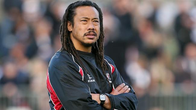 NAPIER, NEW ZEALAND - SEPTEMBER 07: Head coach Tana Umaga of Counties Manukau looks on during the round four ITM Cup Ranfurly Shield match between Hawke's Bay and Counties Manukau at McLean Park on September 7, 2013 in Napier, New Zealand. (Photo by Hagen Hopkins/Getty Images)