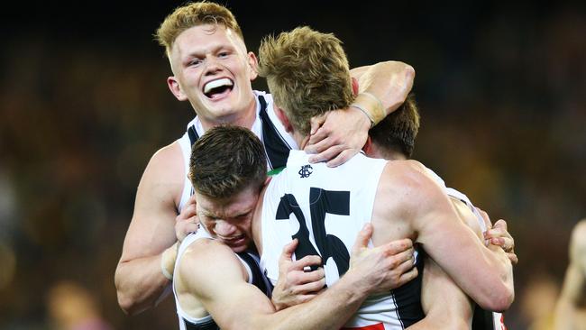 Collingwood has lost both games to West Coast this season but the Grand Final can produce a different outcome. Picture: Getty Images