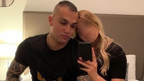 Zac Gatica (right) with his "wonderful" girlfriend, who was at home when police busted his MDMA dealing operation. Picture: Instagram