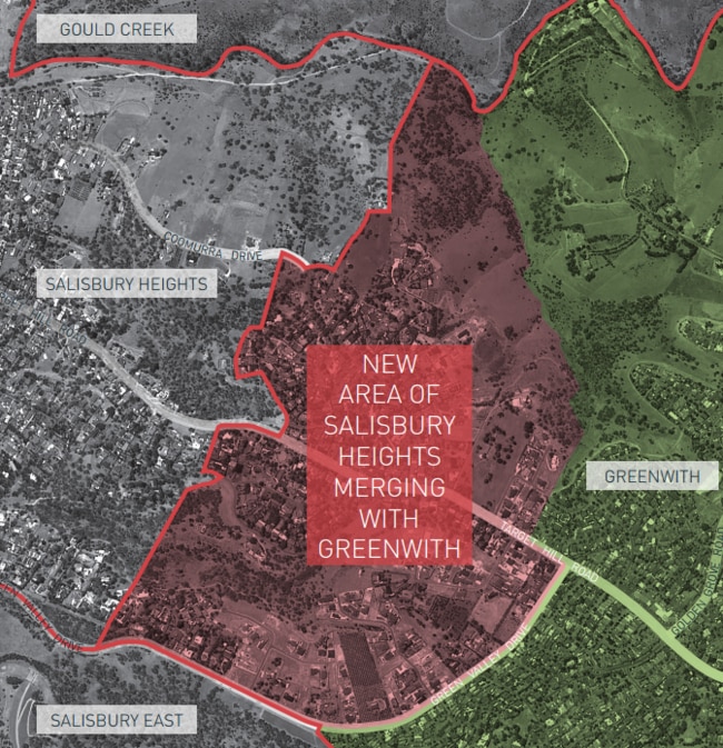 The section of Salisbury Heights that has been renamed Greenwith.