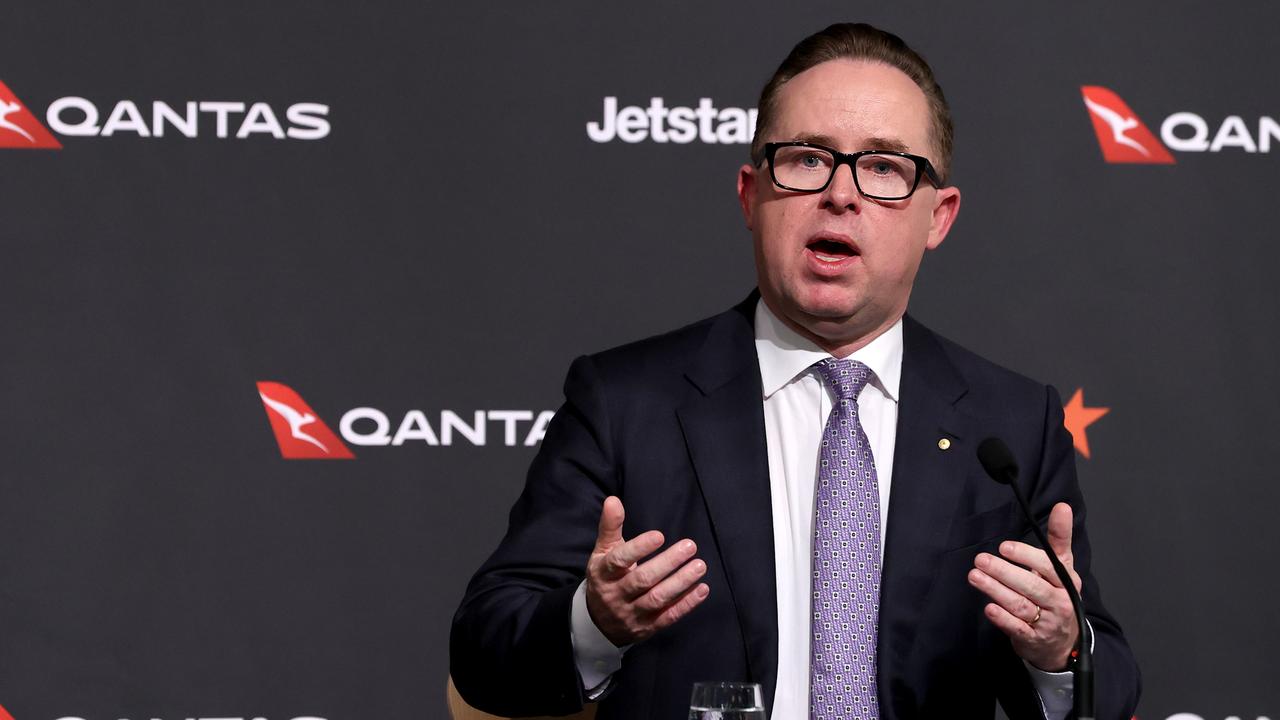 Qantas CEO Alan Joyce has doubled down on his WA border criticism. Picture: Dylan Coker/NCA NewsWire