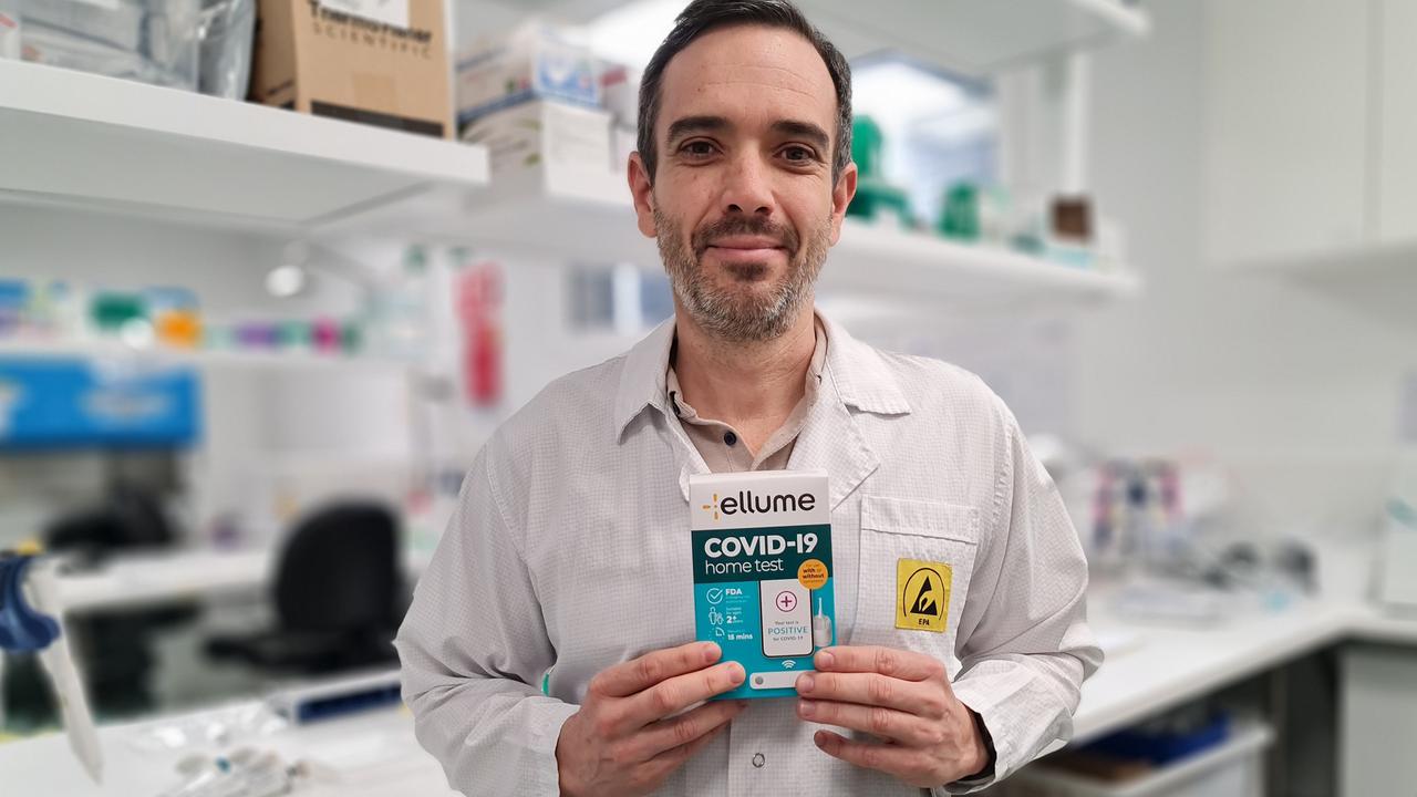 Ellume's head of research and development Dr Scott Fry helped develop a highly effective digital Covid-19 home testing kit.