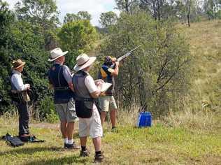 The Gympie Sporting Clays club hosted 40 of the state's most deadeye shooters for a State Selection Shoot at the Sexton grounds last Sunday. Picture: Contributed