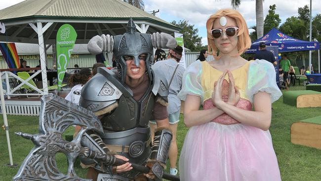 L-R Eli Flenady and Monica Leinnani at CapriCon.Photo Liam Fahey / Morning Bulletin