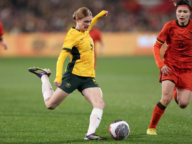 Matildas winger Cortnee Vine is taking a break from national team football due to mental health issues. Picture: Cameron Spencer/Getty Images