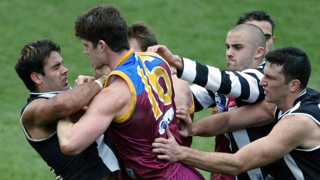 Jonathan Brown against Collingwood.