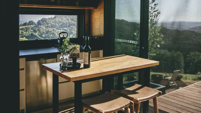 A well-equipped kitchen is perfect for a secluded getaway to Larnook. Picture: Mandy Couzens