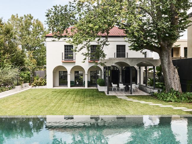 EMBARGO FOR MANSION MAGAZINE, 29 NOVEMBER 2024. Technes renovation of architect Rodney Alsops Toorak house. Photo: Tom Blachford