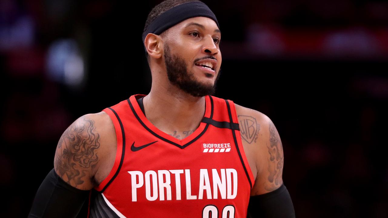 Carmelo Anthony has trimmed down for the NBA restart.