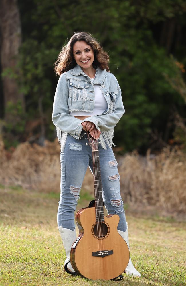 Natalie Gauci, former Australian Idol winner, who has started a new life on the Gold Coast after a 17-year roller coaster ride after she first won fame. Picture Glenn Hampson