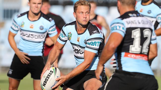 Matt Moylan is still new to playing in the halves. Picture: David Swift