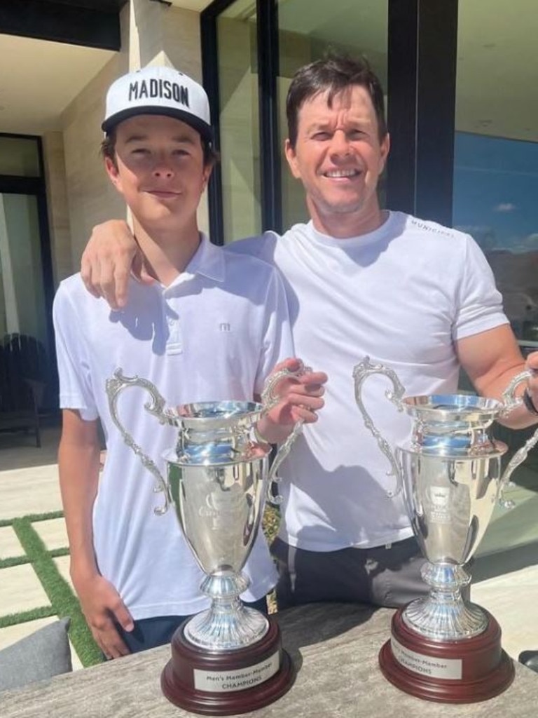 Wahlberg says his son Brendan loves Vegas for the golf culture.