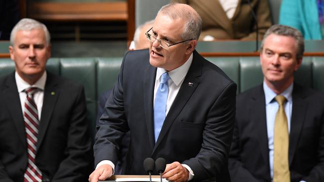 Federal Treasurer Scott Morrison hands down his third budget. Picture: AAP