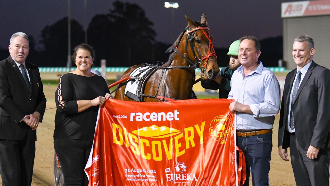 Sure Thing Captain is bound for the TAB Eureka after a slashing win in the Racenet Discovery on Saturday night Picture: Club Menangle