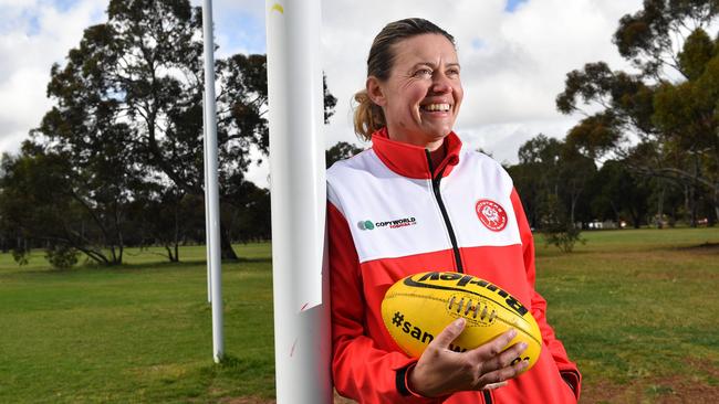 New North Adelaide SANFLW coach Krissie Steen. Picture: AAP/Keryn Stevens